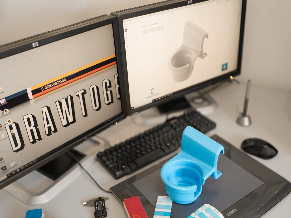 Monitores y mesa de New Skin Design