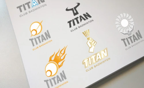 Logotipos propuestos para Titan Badminton