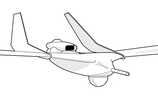 Dibujos de diseño registrado de UAV