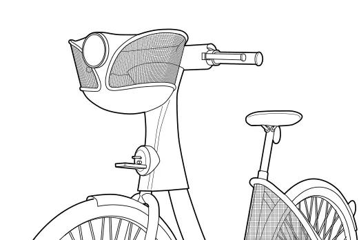 dibujos lineales de bicicleta 