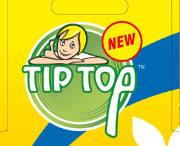 TipTop diseño de logotipo y packaging